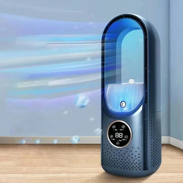 Blade-Free Portable AC Unit - Silent and Effective Cooling for Home/Office