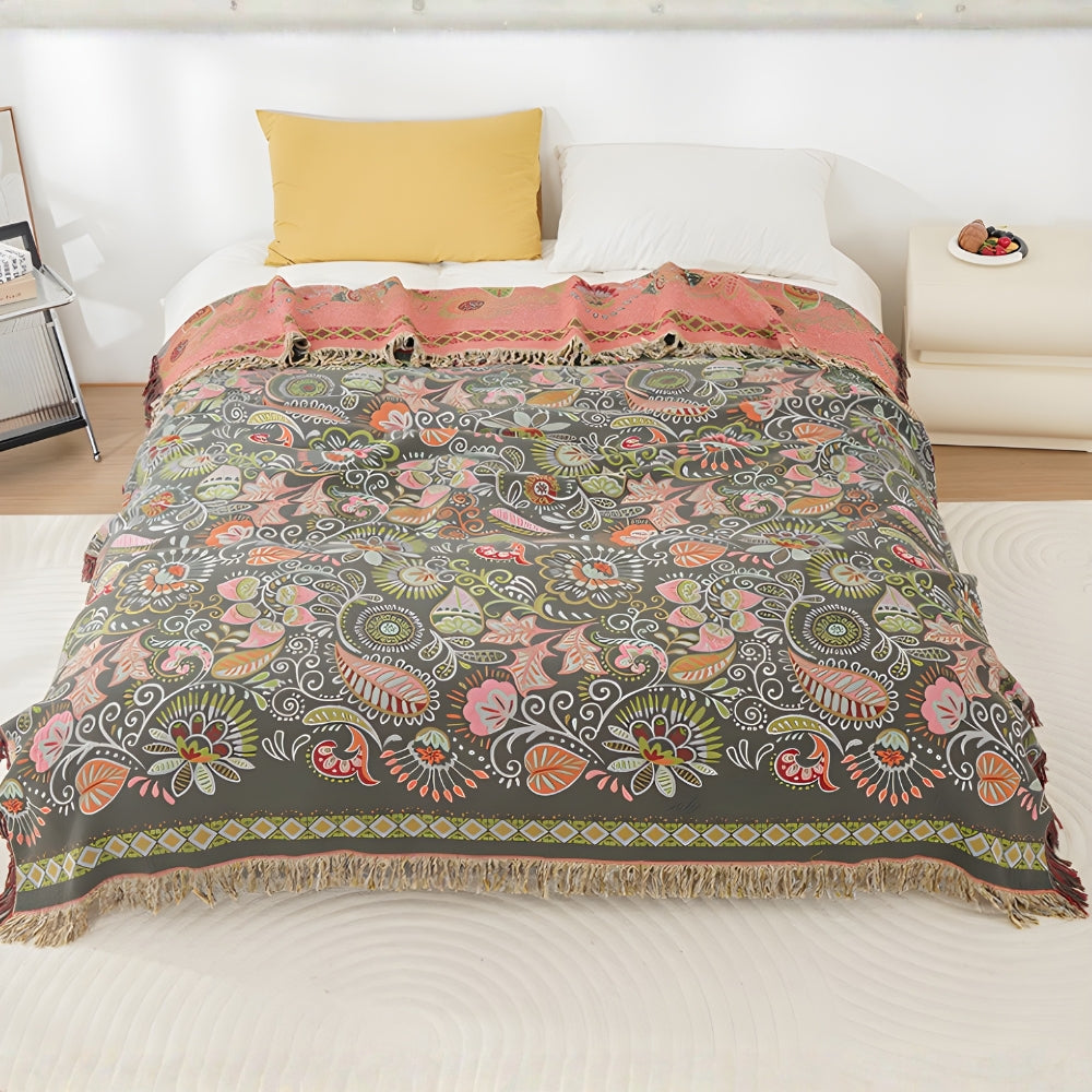 Reusable Bohemian Style Throw Blanket