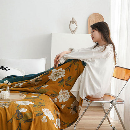 Floral Cotton Quilt – Reversible Design, Soft and Breathable for Year-Round Use