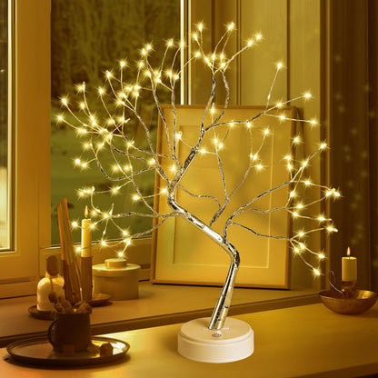 Bonsai Tree Decor Table Lamp – Warm Light LED Design