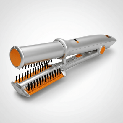 Ceramic Surface Rotating Hair Brush – 2-in-1 Adjustable Heat Styling Tool