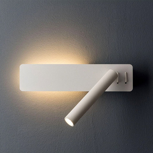 Adjustable Brightness LED Wall Light with Rotating Feature for Reading