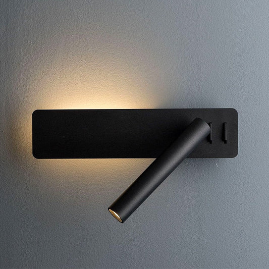Adjustable Brightness LED Wall Light with Rotating Feature for Reading
