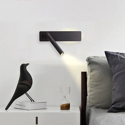Adjustable Brightness LED Wall Light with Rotating Feature for Reading