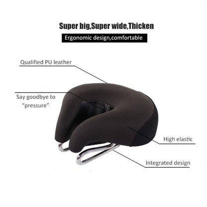 Thick Padded Noseless Bicycle Seat for Enhanced Comfort