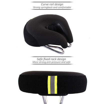 Thick Padded Noseless Bicycle Seat for Enhanced Comfort