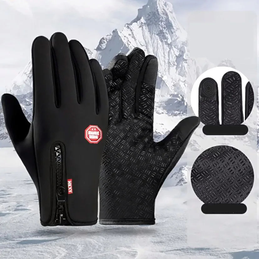 Touchscreen Winter Gloves for Cycling with Windproof Exterior
