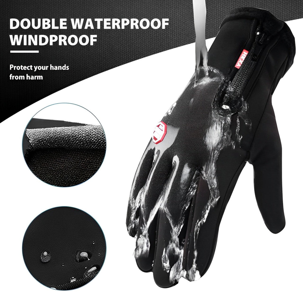 Touchscreen Winter Gloves for Cycling with Windproof Exterior