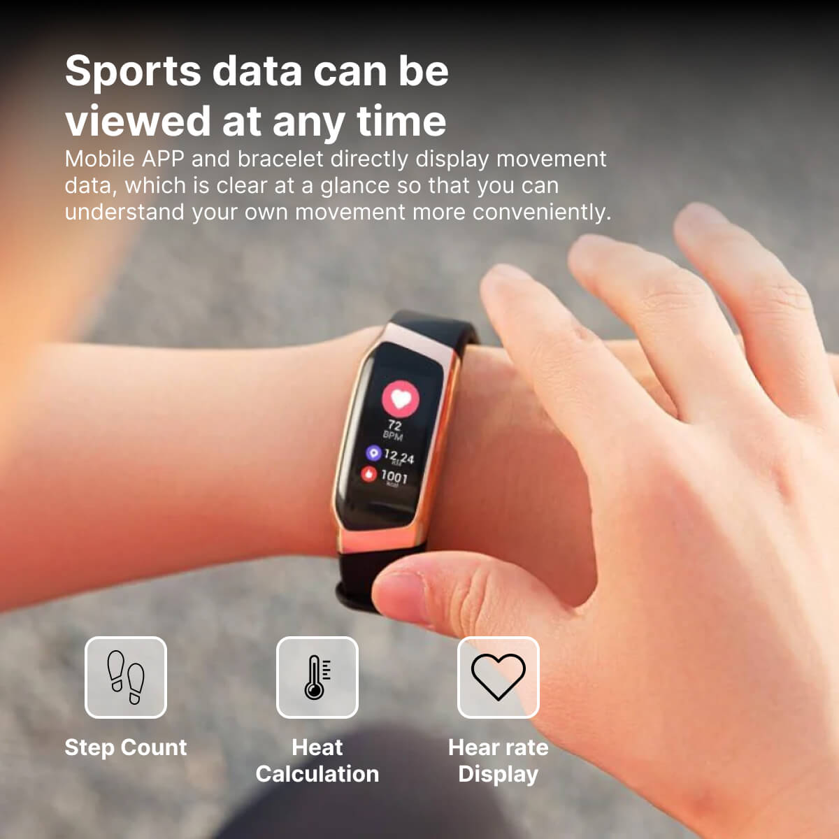 Health Tracker Smartwatch for Heart Rate and Blood Pressure Monitoring