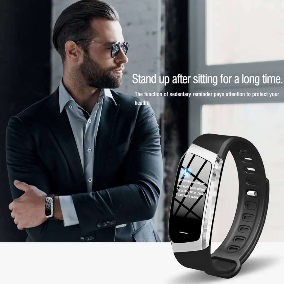 Health Tracker Smartwatch for Heart Rate and Blood Pressure Monitoring