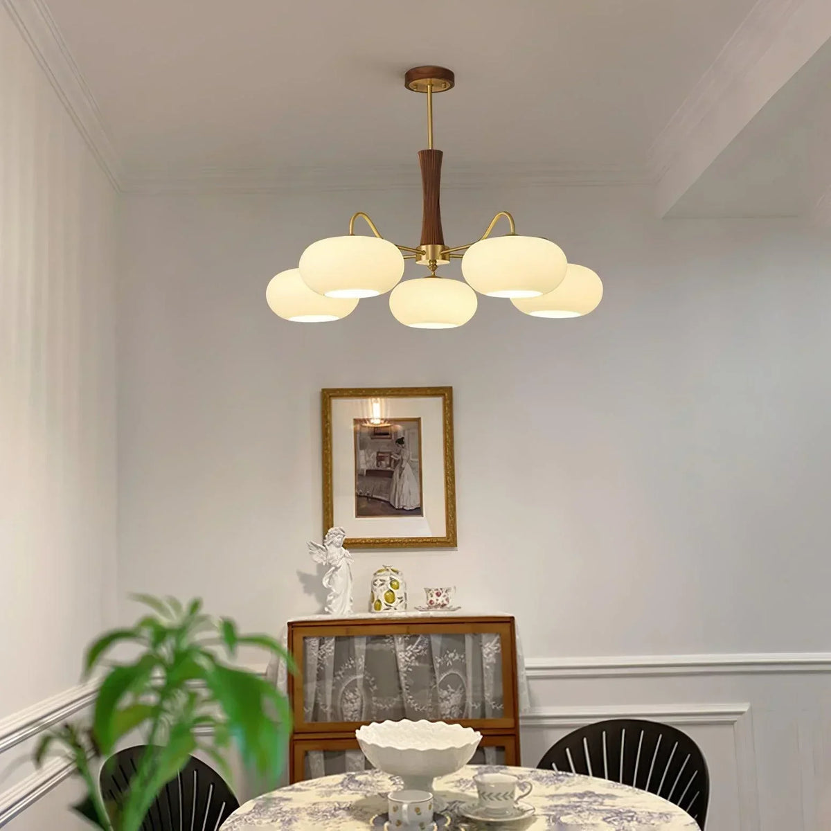 Ceiling Light in Vintage Style with Persimmon Finish