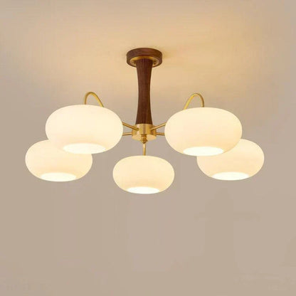 Ceiling Light in Vintage Style with Persimmon Finish