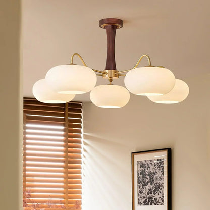 Ceiling Light in Vintage Style with Persimmon Finish