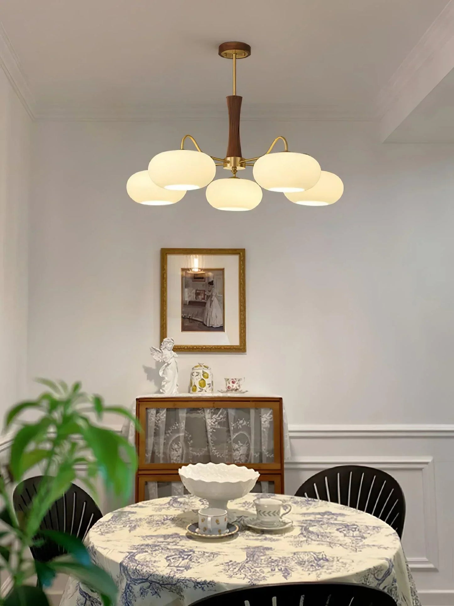 Ceiling Light in Vintage Style with Persimmon Finish