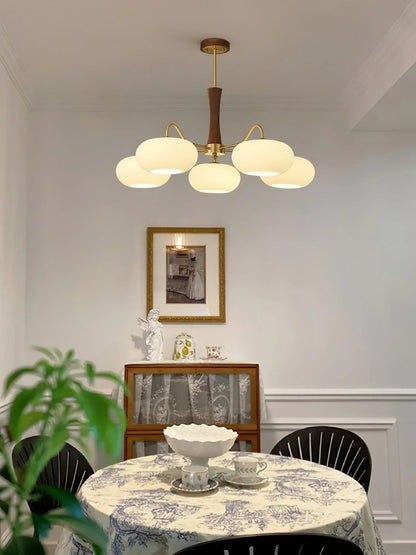 Ceiling Light in Vintage Style with Persimmon Finish
