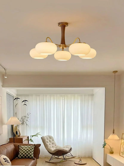 Ceiling Light in Vintage Style with Persimmon Finish
