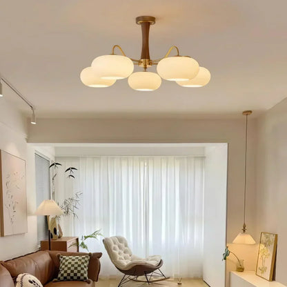 Ceiling Light in Vintage Style with Persimmon Finish