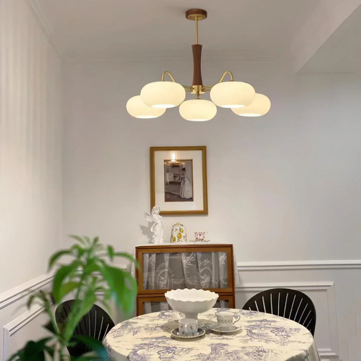 Ceiling Light in Vintage Style with Persimmon Finish