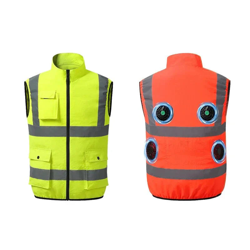 Cooling Vest with Integrated Fan for Outdoor Comfort - Lightweight Design