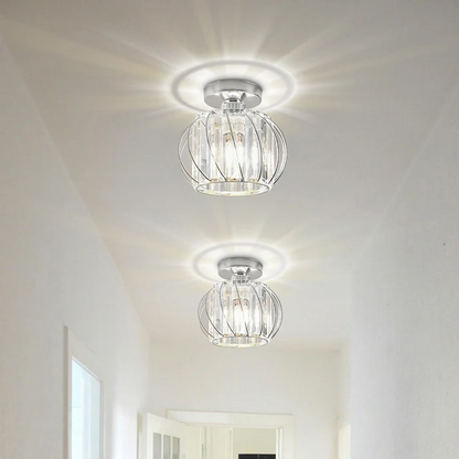 Contemporary Semi-Flush Mount Ceiling Fixture for Living Room, Bedroom, Kitchen