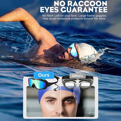 Adult Swim Goggles with 180-Degree Vision, Anti-Fog and Silicone Seals