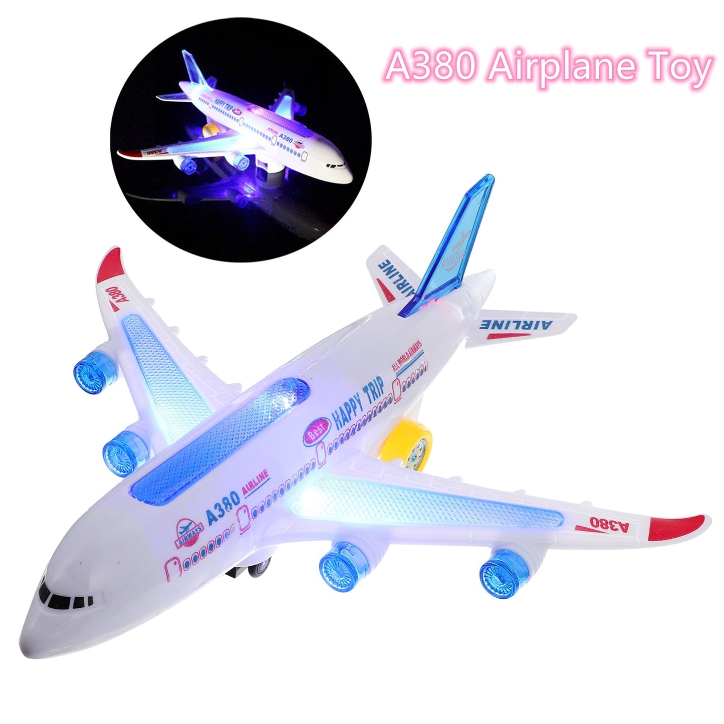 Interactive Flying Toy Plane with Smart Navigation and Lights
