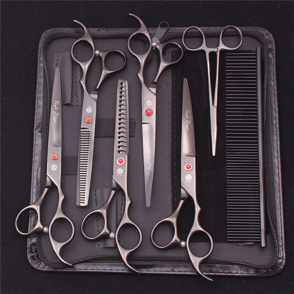 Precision Pet Grooming Scissors Set for Expert Trimming