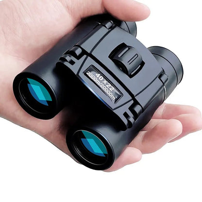 Compact Binoculars with Infrared Coating, 40x Magnification, Foldable