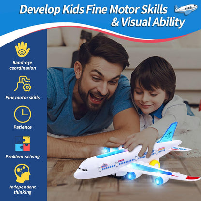 Interactive Flying Toy Plane with Smart Navigation and Lights