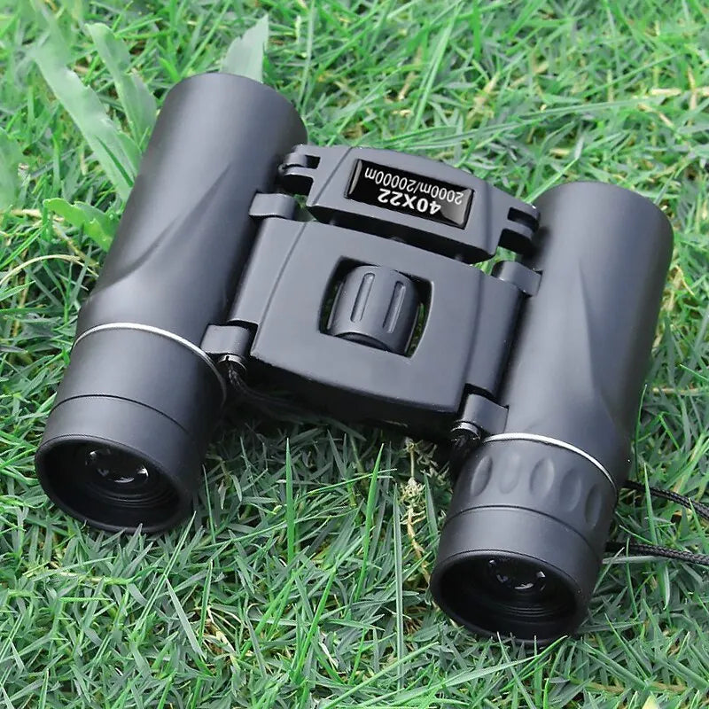 Compact Binoculars with Infrared Coating, 40x Magnification, Foldable