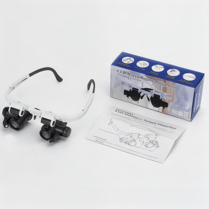 Dual LED Light Magnifier with Four Replaceable Lenses