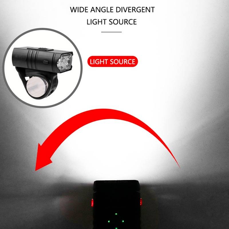 Illuminate Your Ride: 1000 Lumen Front and Rear Bicycle Light Set