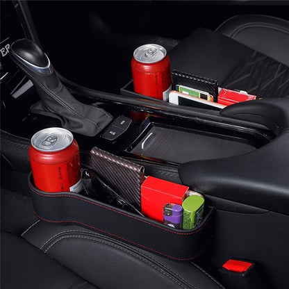 Universal Organizer for Car Seat Gaps – Faux Leather Storage Solution