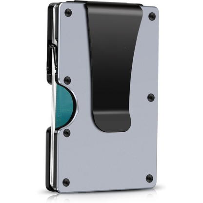 Compact Wallet with RFID Protection and Sturdy Money Clip