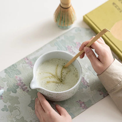 Ceramic Bowl Set for Matcha Preparation with Traditional Song Dynasty Design