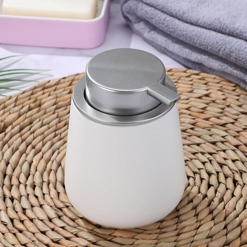 Stylish Ceramic Dispenser with Press Pump for Minimalist Decor