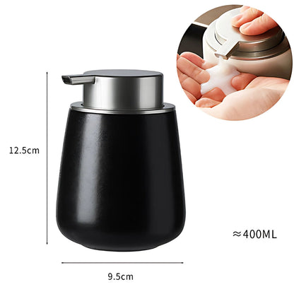 Stylish Ceramic Dispenser with Press Pump for Minimalist Decor