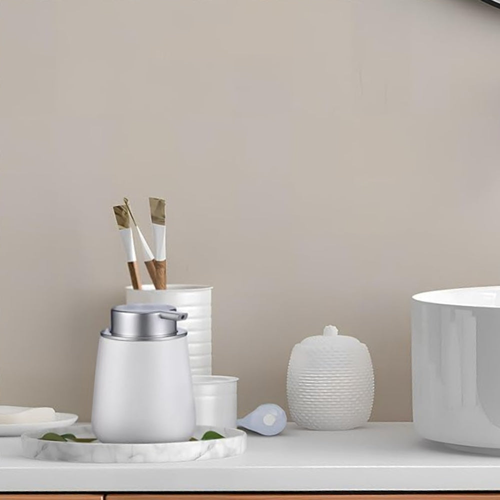 Stylish Ceramic Dispenser with Press Pump for Minimalist Decor