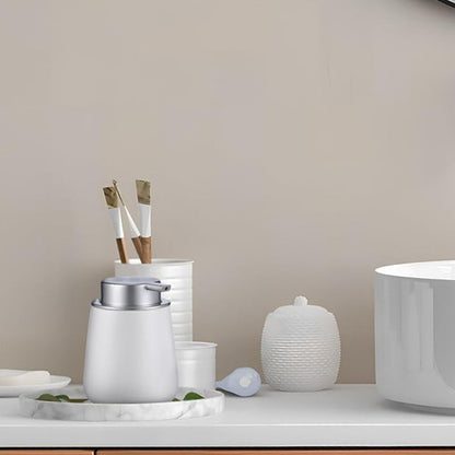 Stylish Ceramic Dispenser with Press Pump for Minimalist Decor
