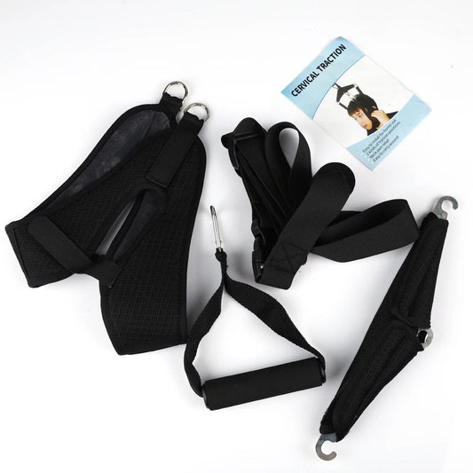 Adjustable Neck Stretcher for Pain Relief - Soft Fabric Portable Device
