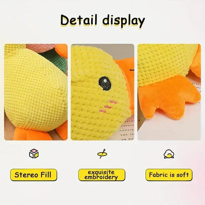 Squeaky Duck Companion Toy for Dogs with Reinforced Design