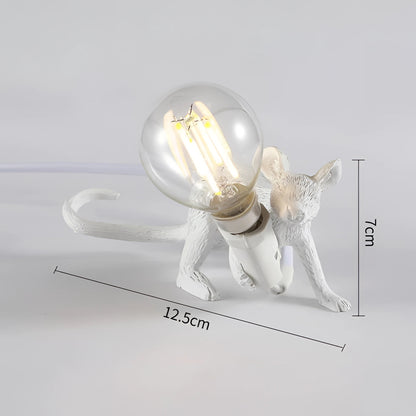 Charming Mouse Lamp - Animal-Shaped Desk Light with Gold Finish