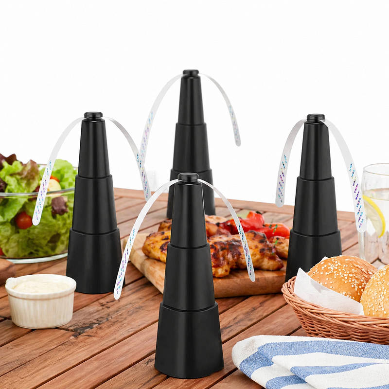 Set of 4 Portable Bug Repellent Fans for Dining Spaces
