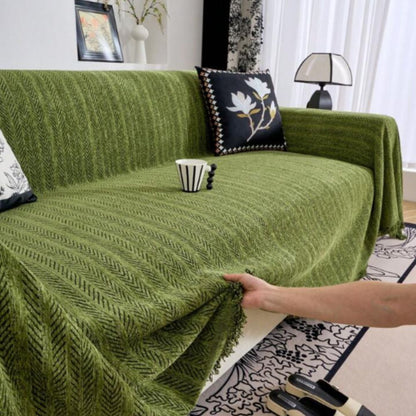 Contemporary Sofa Slipcover with Textured Design