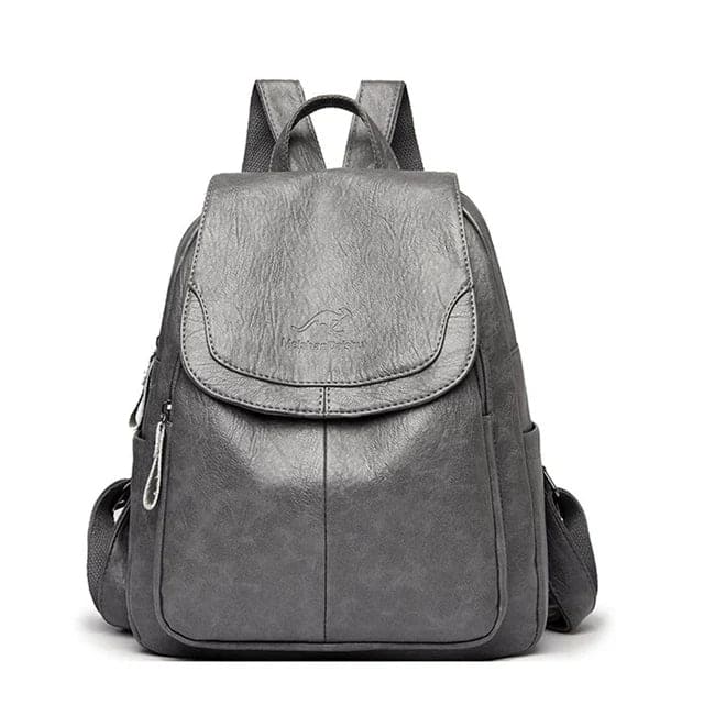 Versatile Backpack in Faux Leather with Adjustable Straps for Daily Wear