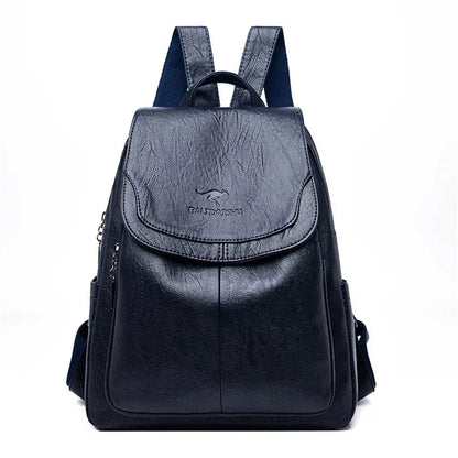 Versatile Backpack in Faux Leather with Adjustable Straps for Daily Wear