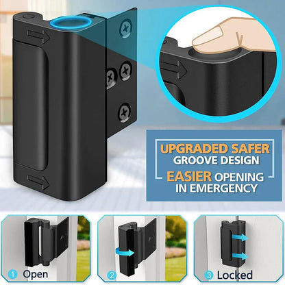Child Safety Door Latch | Durable Alloy Construction | Easy Home Installation
