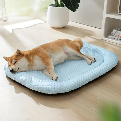 Multi-Layer Dog Bed for Cooling Comfort in Hot Weather
