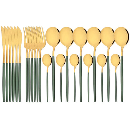 Stylish Pink Stainless Steel Utensil Set for Comfortable Dining