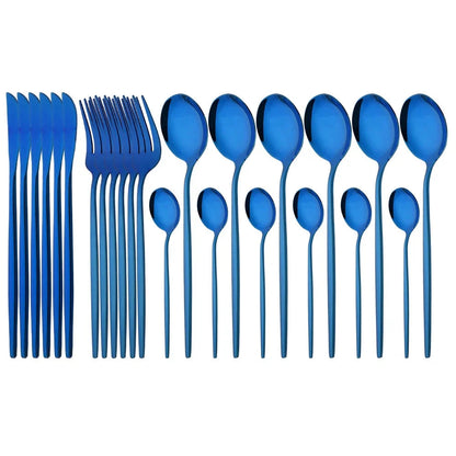 Stylish Pink Stainless Steel Utensil Set for Comfortable Dining